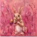 “Bunny and Butterfly”oil painting 